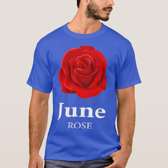 Juni Rosen Anthophile oder Designer T-Shirt (Vorderseite)