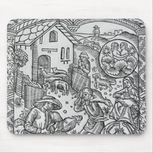 Juni, Schafscheren, Zwillinge Mousepad