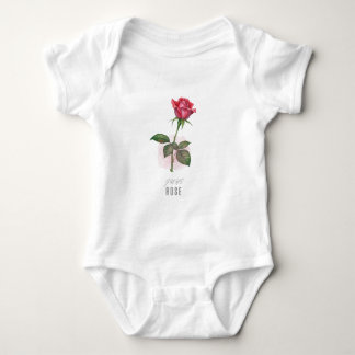 Juni Veilchen Geburtstagsblumen T-Shirt Aquarell Baby Strampler