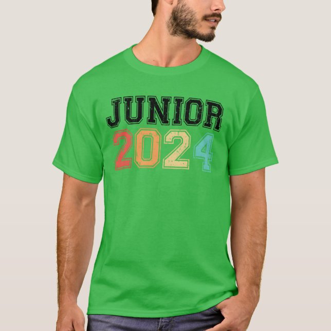 Junior 2024 Retro Vintage Geschenk T-Shirt (Vorderseite)