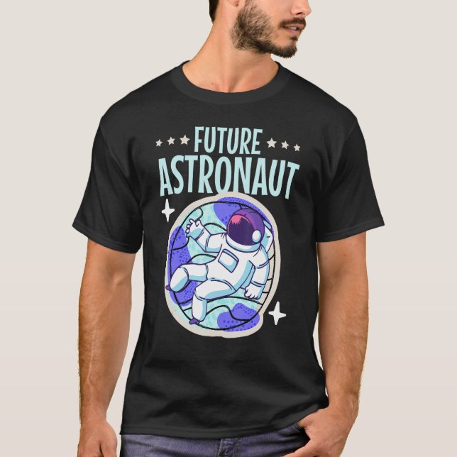 Junior Astronaut Science kids Outer Space Future A T-Shirt (Vorderseite)