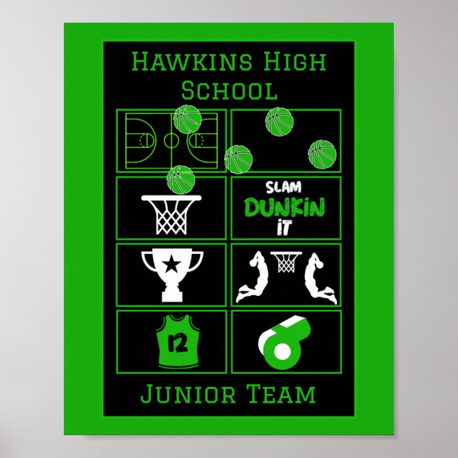 Junior Basketball Spieler Poster (Vorne)