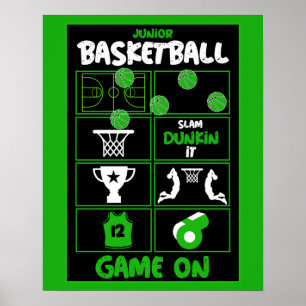 Junior Basketball Spieler Poster