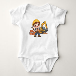 Junior-Bauarbeiter Baby Strampler