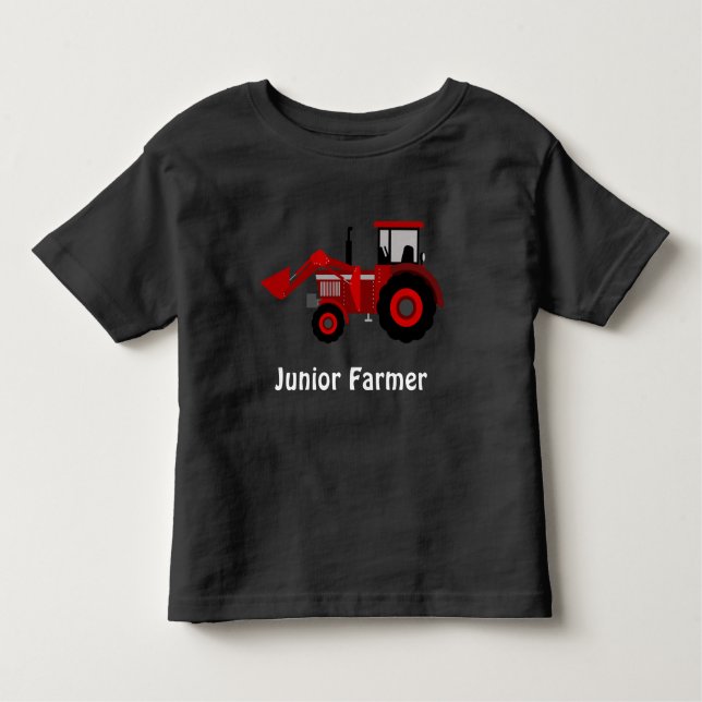 "Junior Bauer" und "Red Loader" Kleinkind T-shirt (Vorderseite)