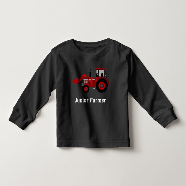 "Junior Bauer" und "Red Loader" Kleinkind T-shirt (Vorderseite)