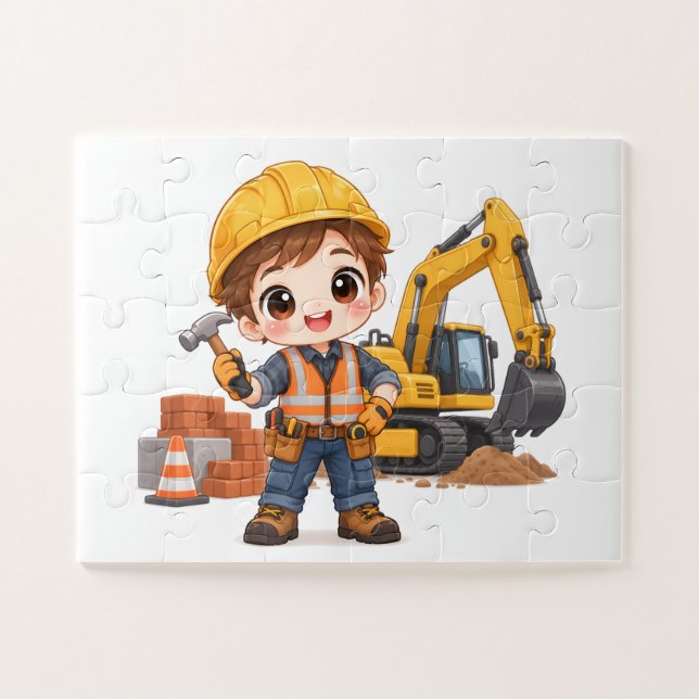 Junior-Baustellen-Team Puzzle (Horizontal)