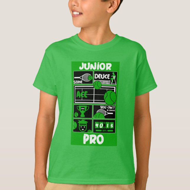 Junior Boy Tennis Player T - Shirt (Vorderseite)