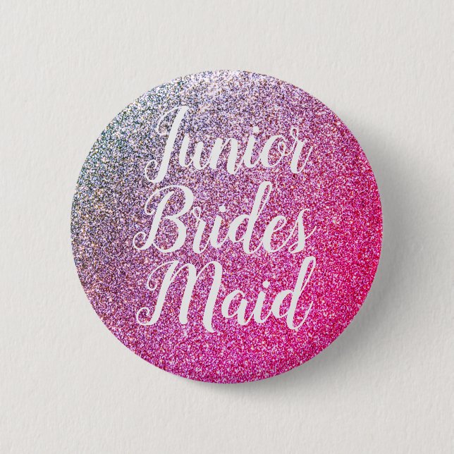 Junior Bridesmade Rundknopf Button (Vorderseite)