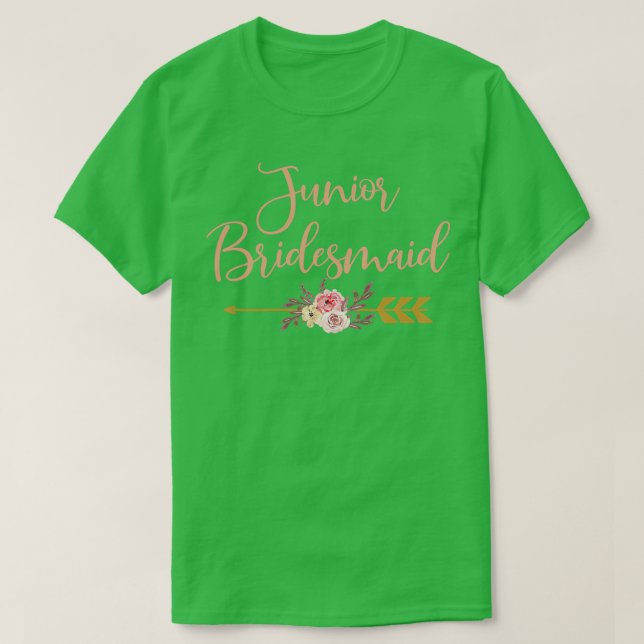 Junior Bridesmaid Brautparty Gift Wedding Party T-Shirt (Design vorne)