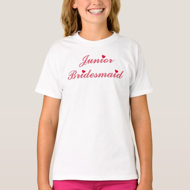 Junior Bridesmaid Brautparty Wedding Tank Top (Vorderseite)