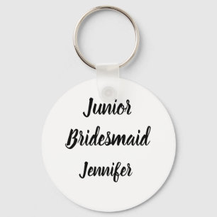 Junior Bridesmaid Geschenke Individuelle Name Hoch Schlüsselanhänger
