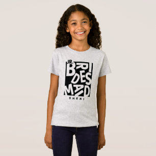Junior Bridesmaid in schwarzer Typografie, Hochzei T-Shirt