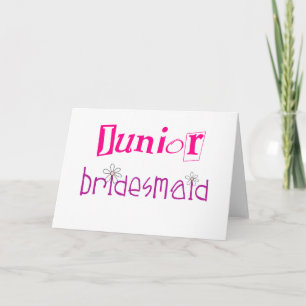 Junior Bridesmaid Karte