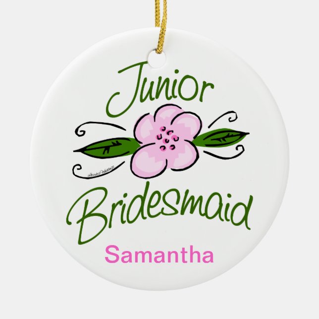 Junior Bridesmaid Keramikornament (Vorne)