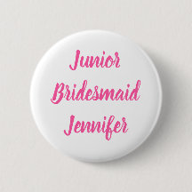 Junior Bridesmaid Pink Individuelle Name Geschenke