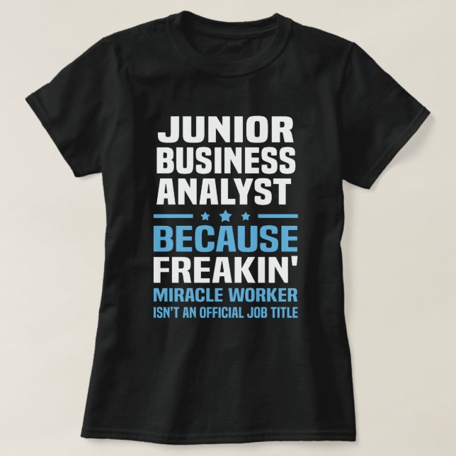 Junior Business Analyst T-Shirt (Design vorne)