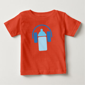 Junior DJ - Kopfhörer und Flaschensymbol Baby T-shirt