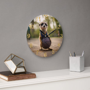 Junior-Erdmännchen-Basketballspieler, Große Wanduhr