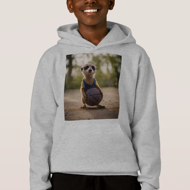 Junior-Erdmännchen-Basketballspieler, Hoodie (Vorderseite)