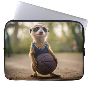 Junior-Erdmännchen-Basketballspieler, Laptopschutzhülle