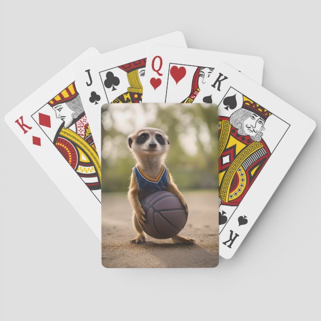 Junior-Erdmännchen-Basketballspieler, Spielkarten (Rückseite)