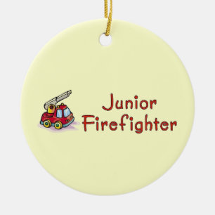 Junior Firefighter Keramikornament