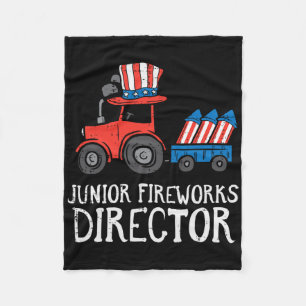 Junior Fireworks Director Traktor 4th July Boys Fleecedecke