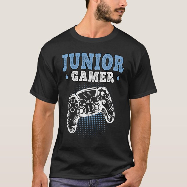 Junior Gamer Gamepad Videogames Gaming T-Shirt (Vorderseite)