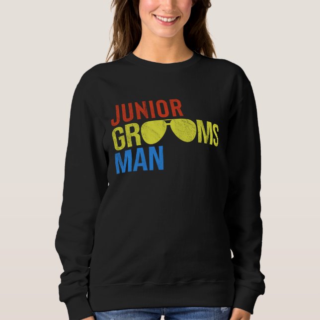 Junior Groomsman Boys Bridal Party Sweatshirt (Vorderseite)