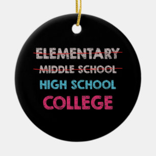 Junior High Abschluss Geschenk Mittelschule Gradua Keramik Ornament