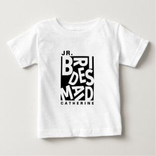 Junior Jr. Bridesmaid, Hochzeitsfeier Baby T-shirt