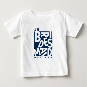 Junior Jr. Bridesmaid, Hochzeitsfeier, Navy Blue Baby T-shirt