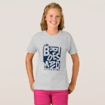 Junior Jr. Bridesmaid, Hochzeitsfeier, Navy Blue T-Shirt<br><div class="desc">Moderne Hochzeit Junior Jr. Bridesmaid Shirt,  Navy Blue Typografie T - Shirt. Ein perfektes Geschenk für Ihre Hochzeitsfeier-Mitglieder.</div>