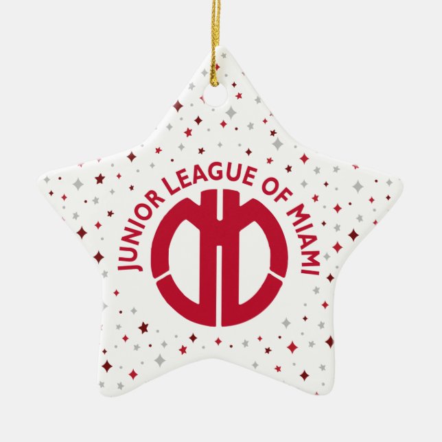 Junior League of Miami Keramik Ornament (Vorne)