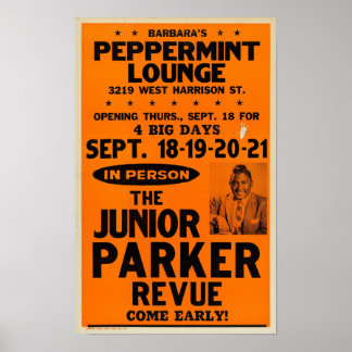 Junior Parker Peppermint Lounge Concept Poster