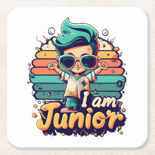 Junior Rechteckiger Pappuntersetzer