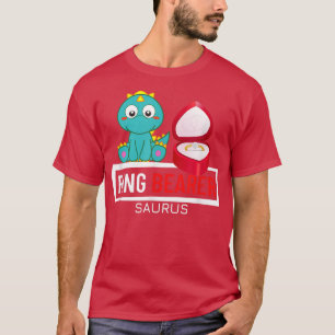 Junior Ring Bearer Saurus Wedding Party Kids Ring T-Shirt