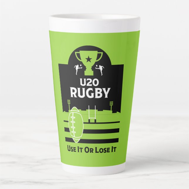 Junior Rugby Players T - Shirt unter 20 Milchtasse (Vorderseite)