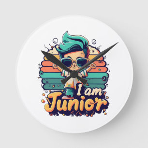 Junior Runde Wanduhr