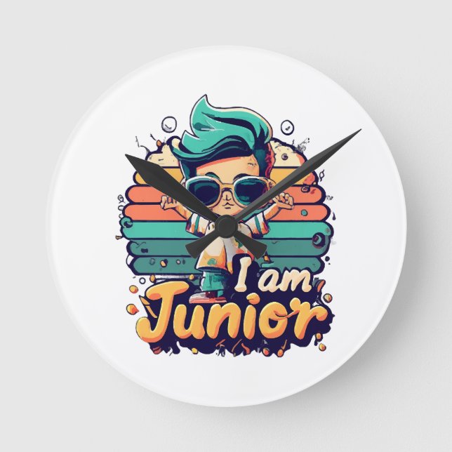 Junior Runde Wanduhr (Vorderseite)