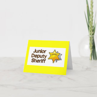 Junior Stellvertreterin Sheriff Baby Shower Einladung