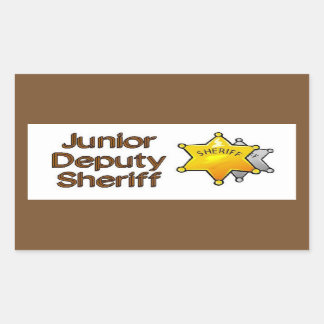 Junior Stellvertreterin Sheriff Rechteckiger Aufkleber