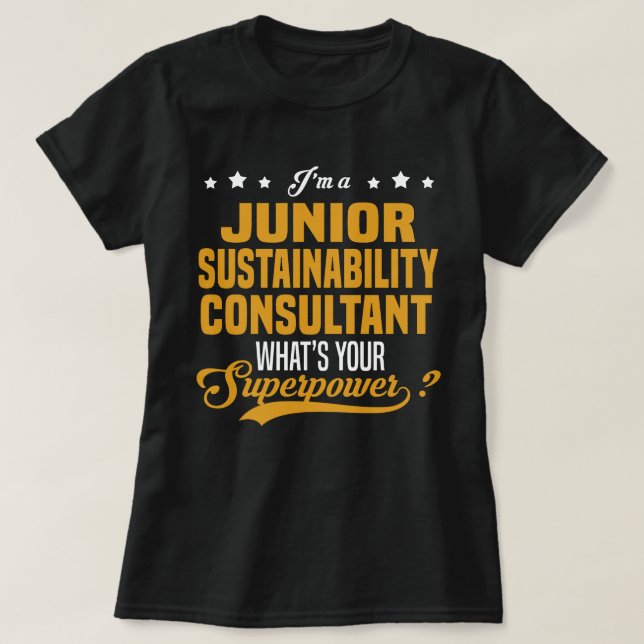 Junior Sustainability Consultant T-Shirt (Design vorne)