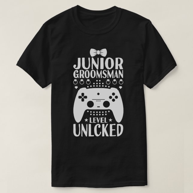 Junior Trauzeuge Hochzeitsfeier 3 T-Shirt (Design vorne)