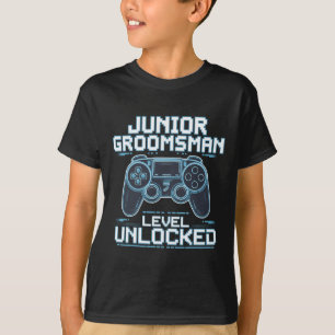 Junior Trauzeuge Level freigeschaltet Hochzeitsfei T-Shirt