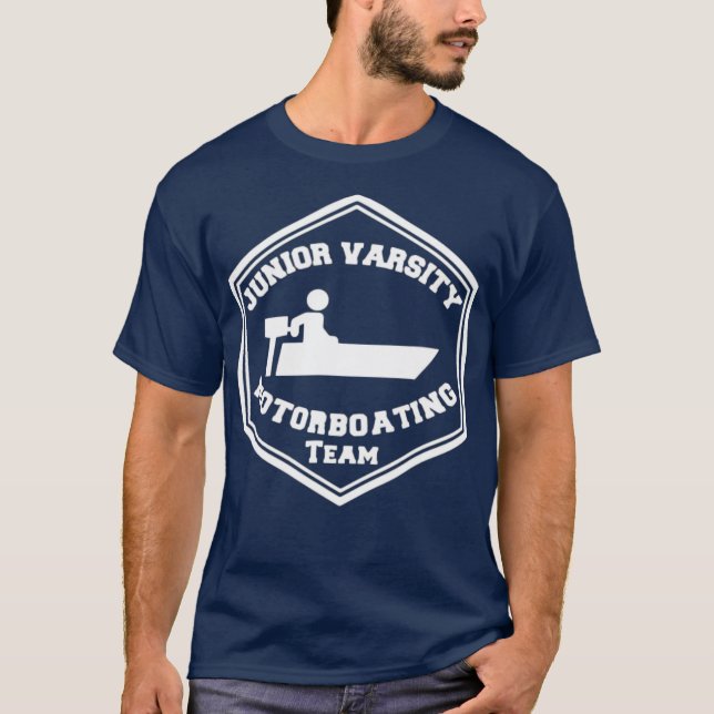 Junior Varsity Motorboating Team  Novelty Frat T-Shirt (Vorderseite)
