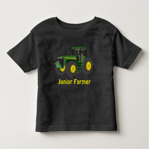 "JuniorBauer" und grüner Traktor Kleinkind T-shirt
