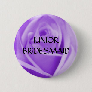 JUNIORbrautjungfern-Lavendel-Rosenknopf Button