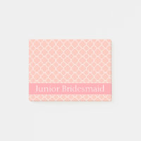 Juniorbrautjungfern-Rosa und Weiß